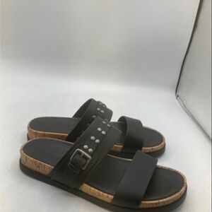 Lucky Brand Black Slide Sandals